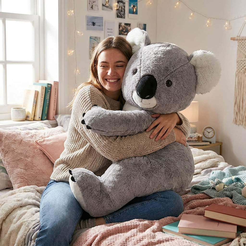 Giant Koala Plush — side view showing full size