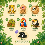 Mokoo™ | Amazonia Friends Blind Box — all jungle characters by MOKOO