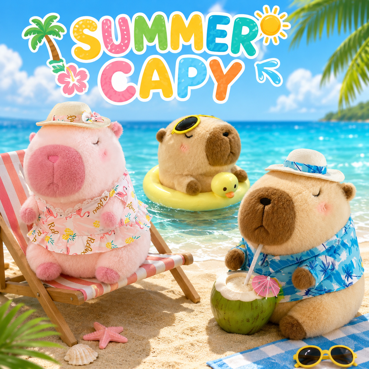 Summer Capy Plush