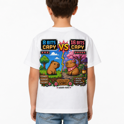 Happy Capy | 8 Bits vs 16 Bits Capy T-Shirt