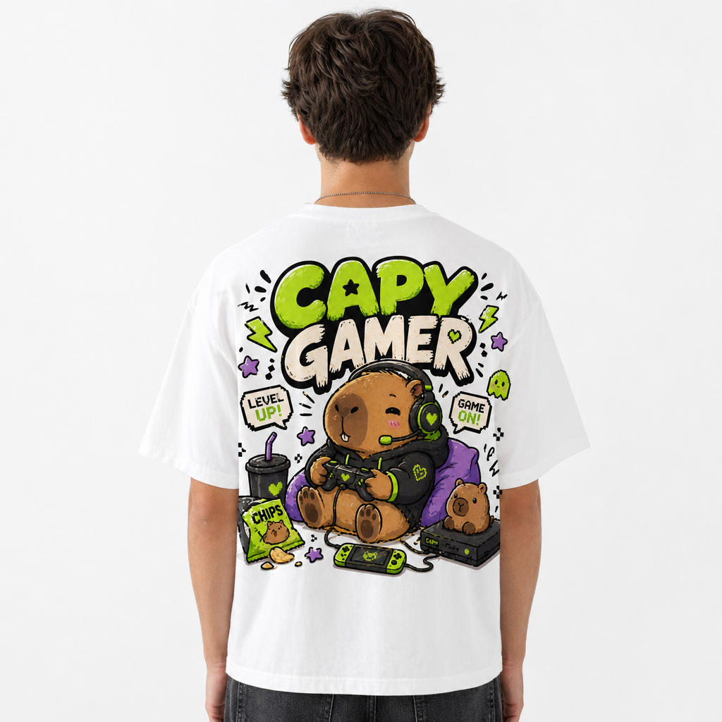 Happy Capy | Capy Gamer T-Shirt