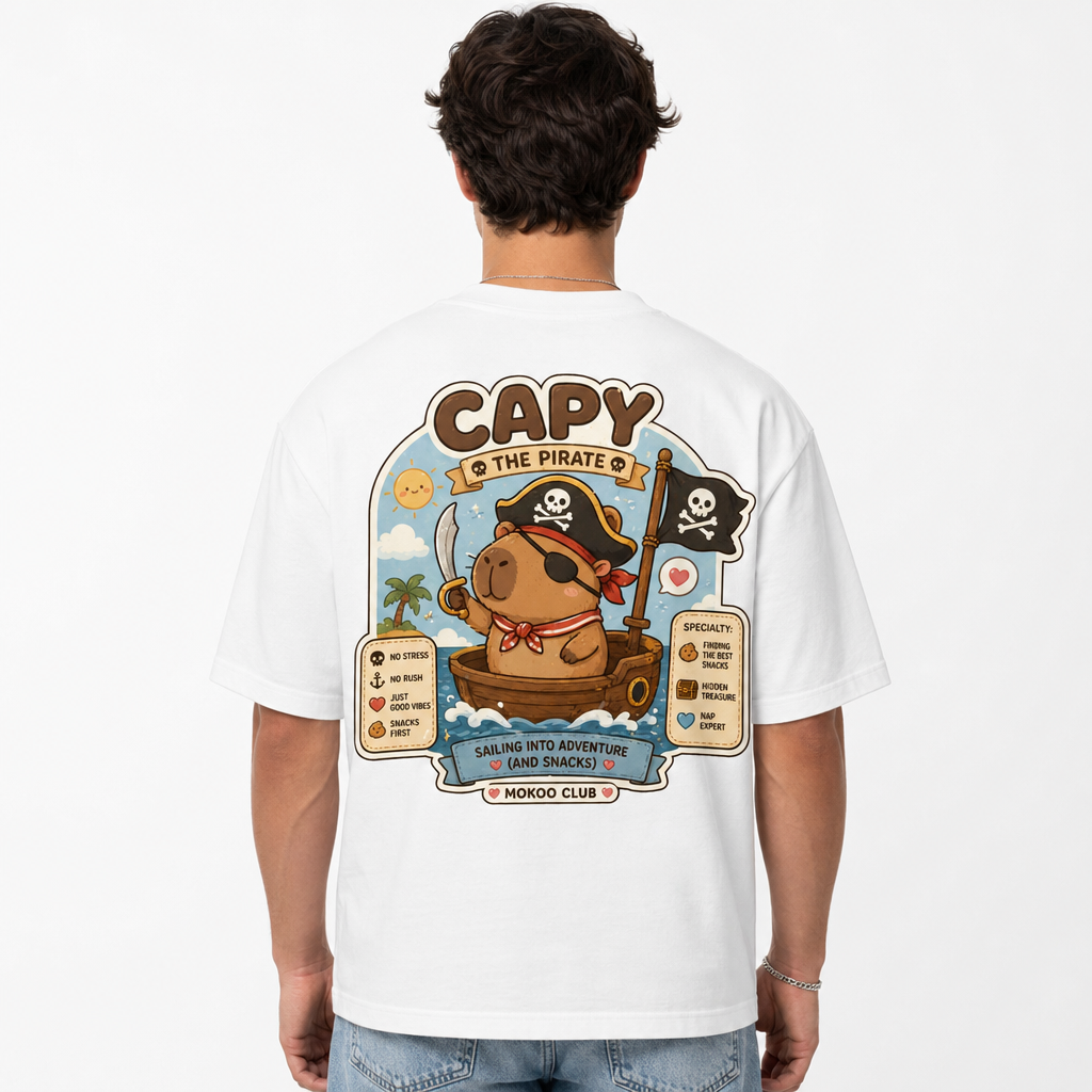 Happy Capy | Capy the Pirate T-Shirt