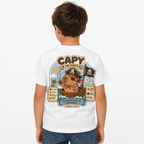 Happy Capy | Capy the Pirate T-Shirt — worn lifestyle photo