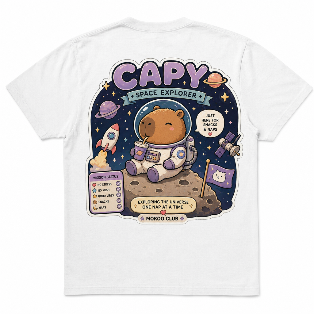 Happy Capy | Capy Space Explorer T-Shirt