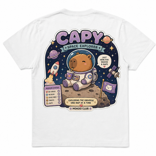 Happy Capy | Capy Space Explorer T-Shirt