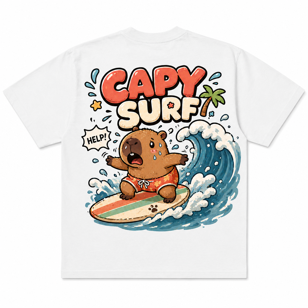 Happy Capy | Capy Surf T-Shirt