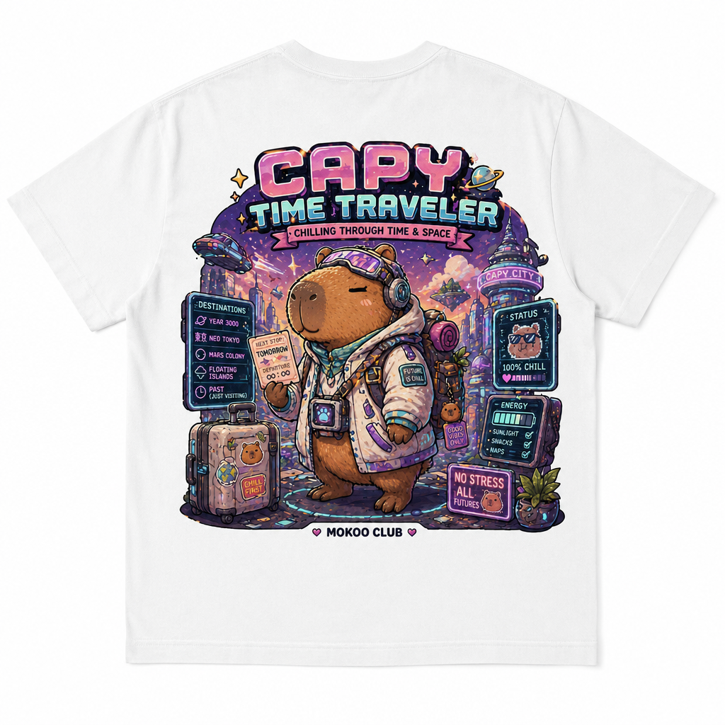 Happy Capy | Capy Time Traveler T-Shirt
