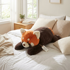 Person hugging Giant Red Panda Plush — MOKOO giant plush