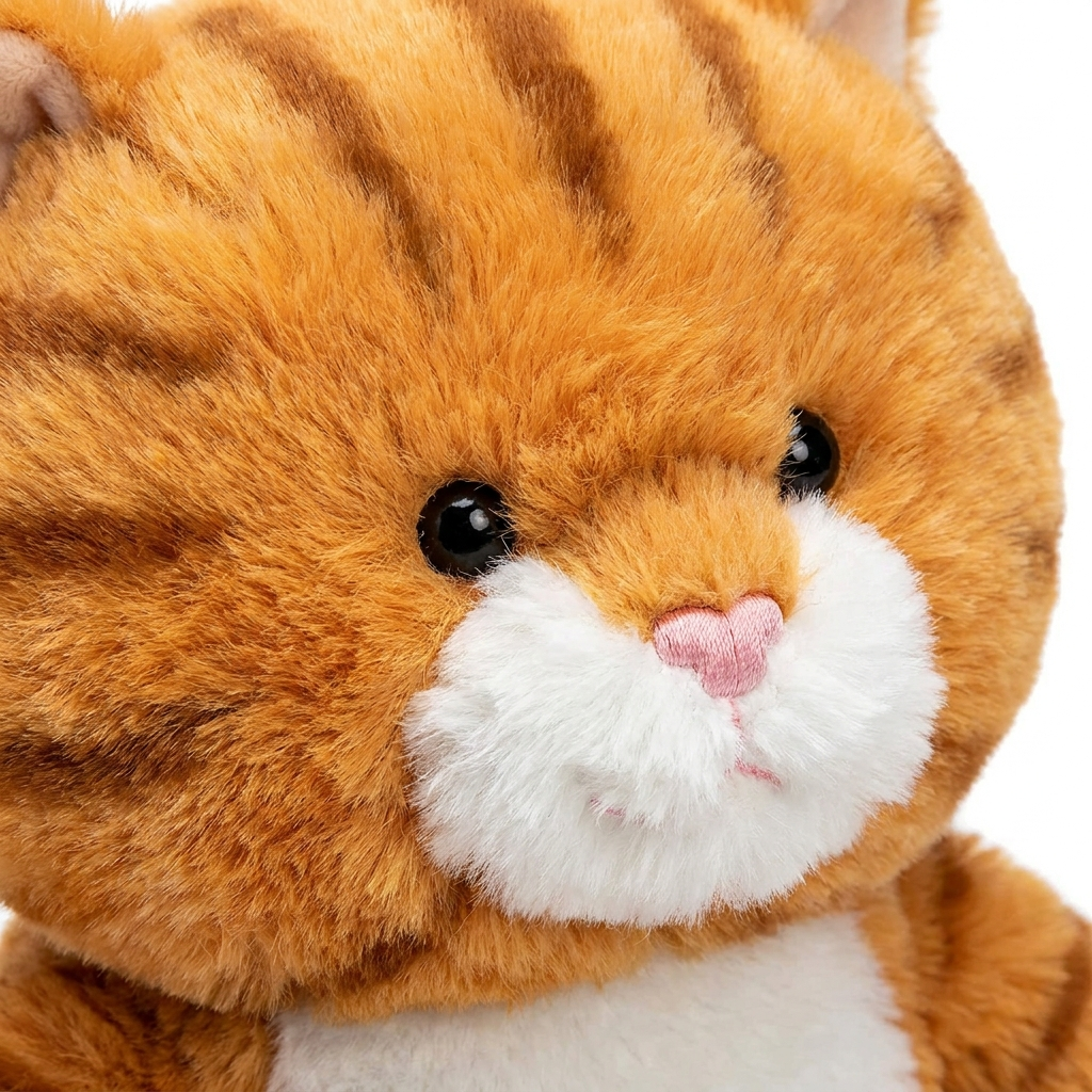 Giant Orange Cat Plush — front view of giant plush by MOKOO