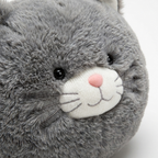 Person hugging Giant Gray Cat Plush — MOKOO giant plush