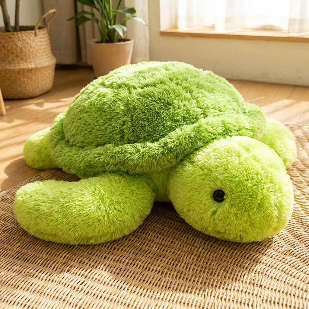 Person hugging Giant Turtle Plush — MOKOO giant plush