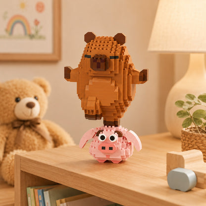 Silly Stack Capy — detail view by MOKOO